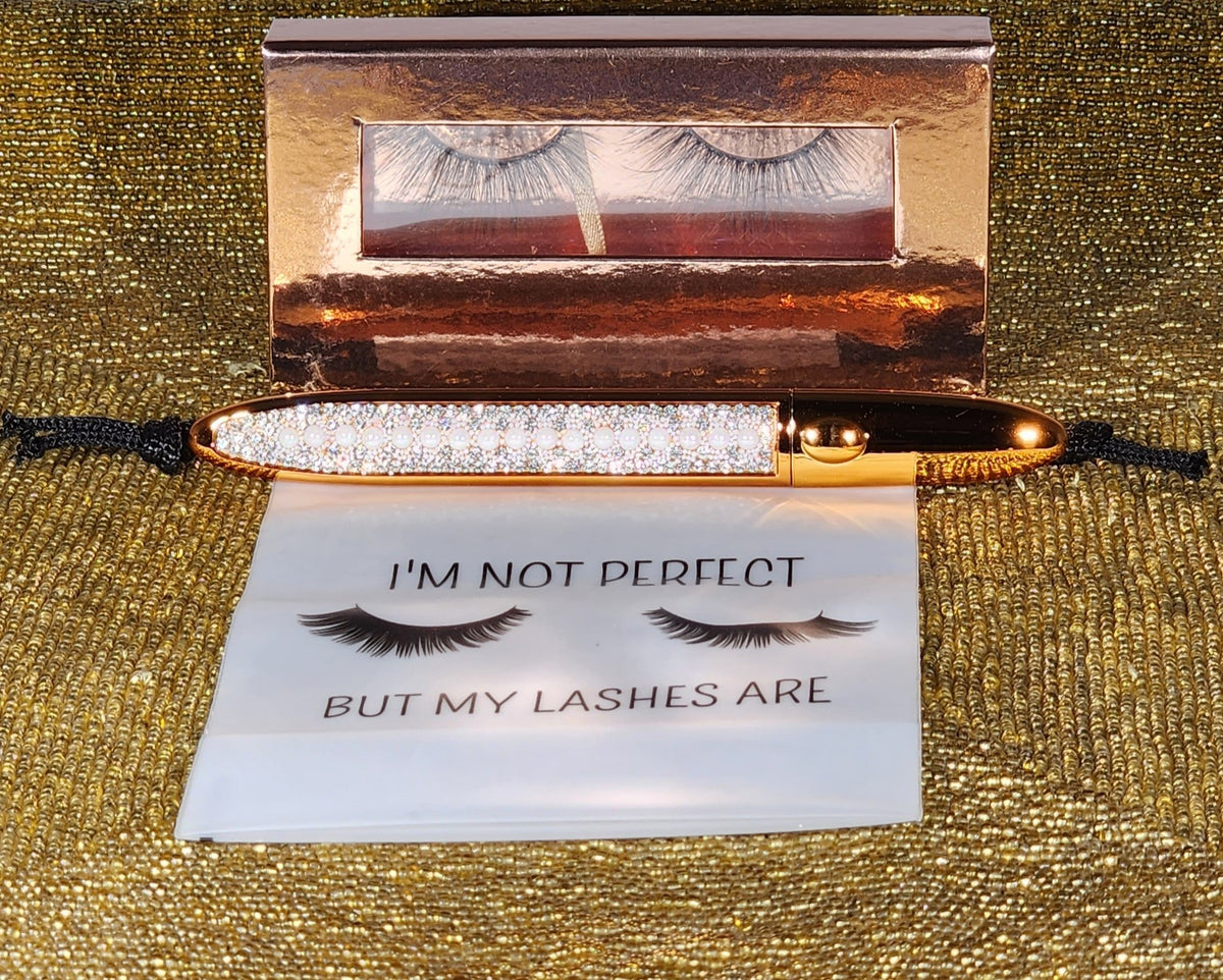 Audrey Collection™ Mink Eyelashes & Adhesive Pen